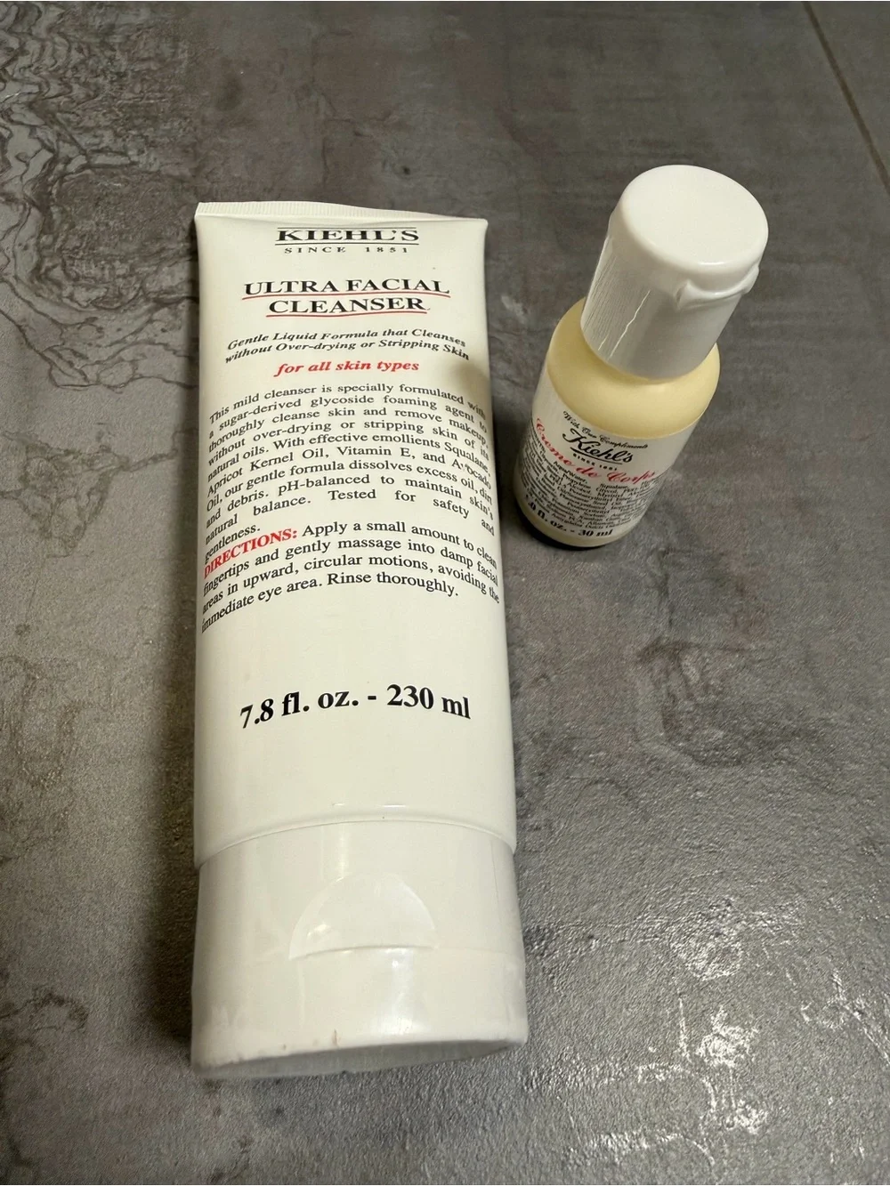 NEW Kiehl's Ultra Facial Cleanser Face Wash & travel Creme De Corps